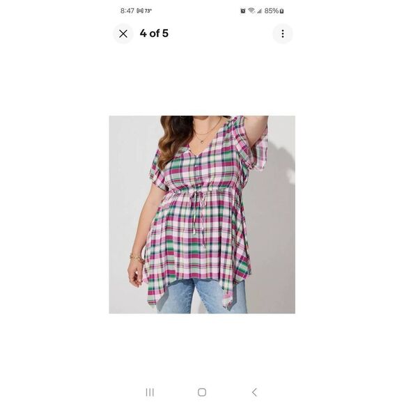 Torrid Babydoll Flutter Sleeve Top - Picture 1 of 13